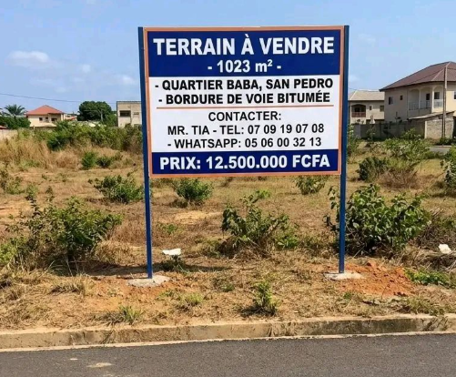 Terrain de 1023m² en vente San Pedro